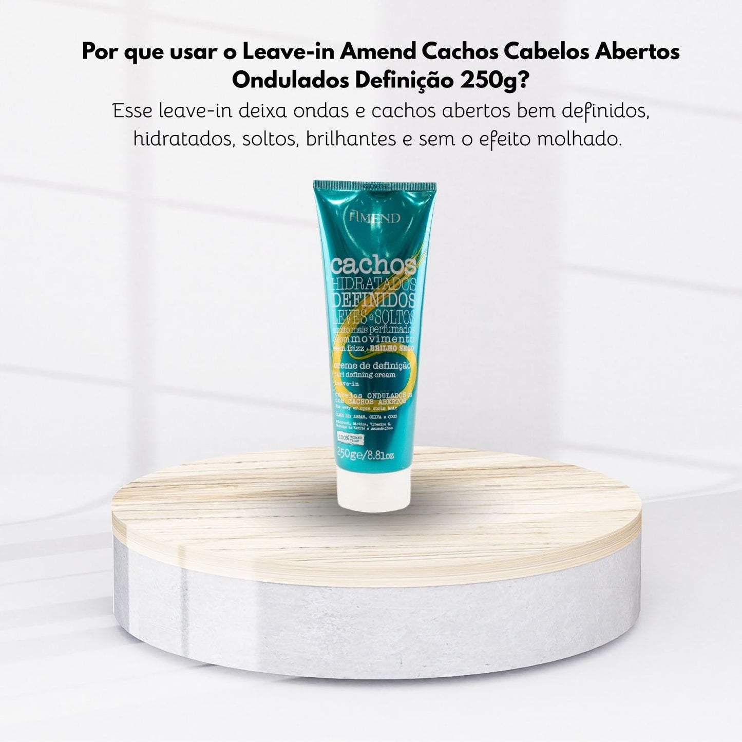 Leave-in Amend Cachos Abertos Ondulados Definição 250 g