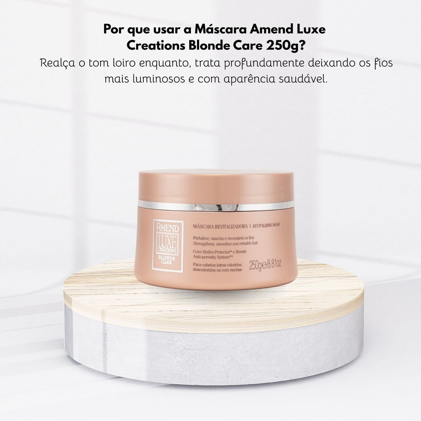 Máscara Amend Luxe Creations Blonde Care 250 g