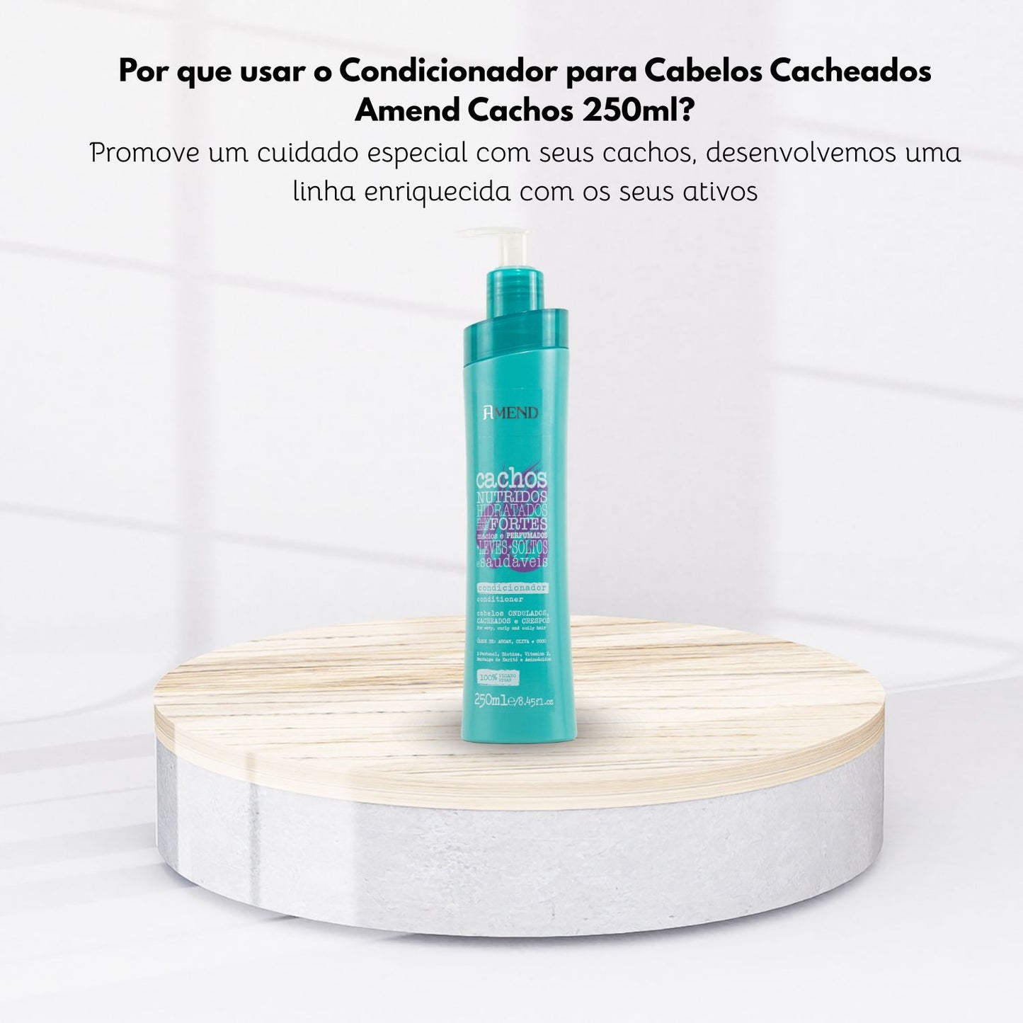 Condicionador para Cabelos Cacheados Amend Cachos 250ml