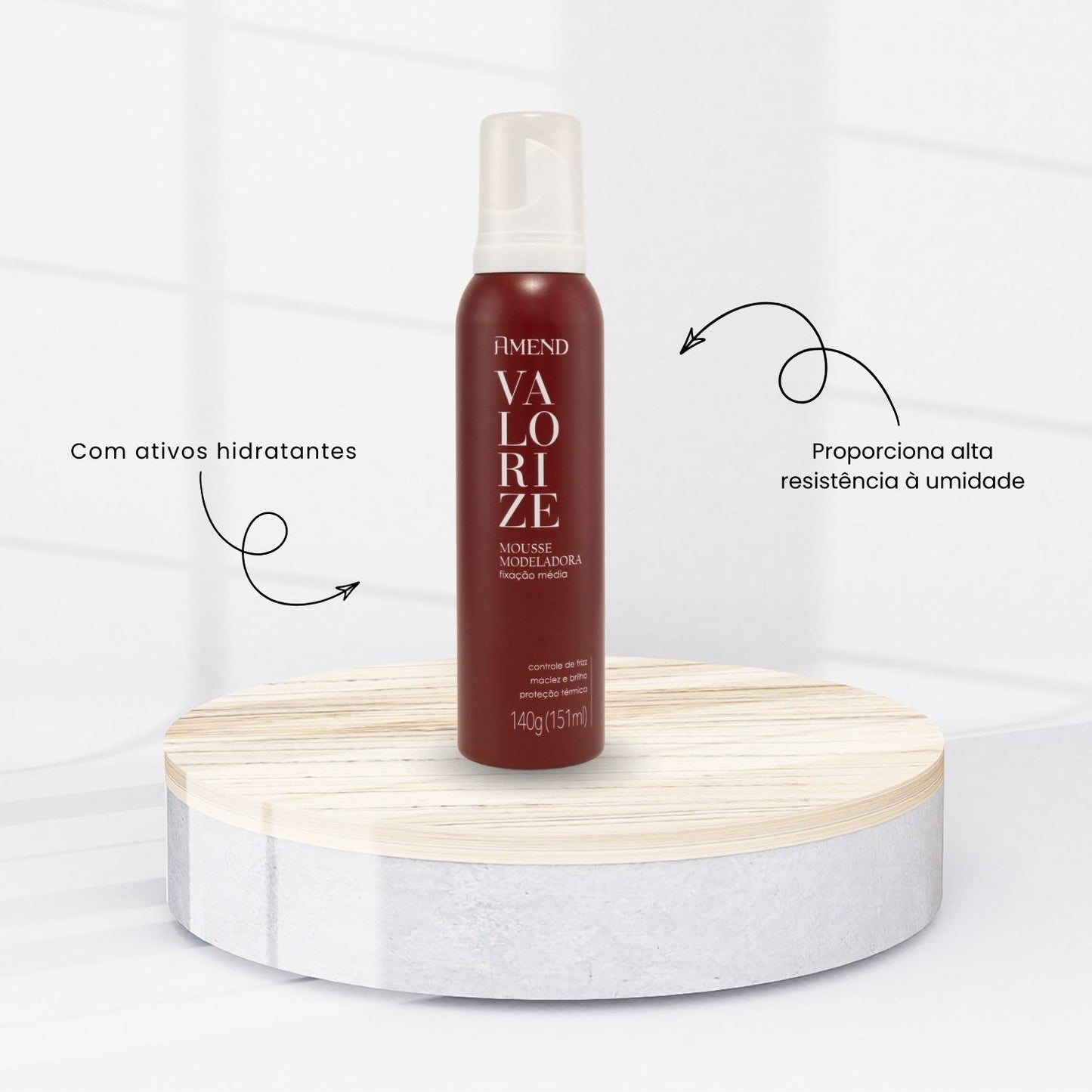 Spray Mousse Modeladora Amend Valorize 140 g