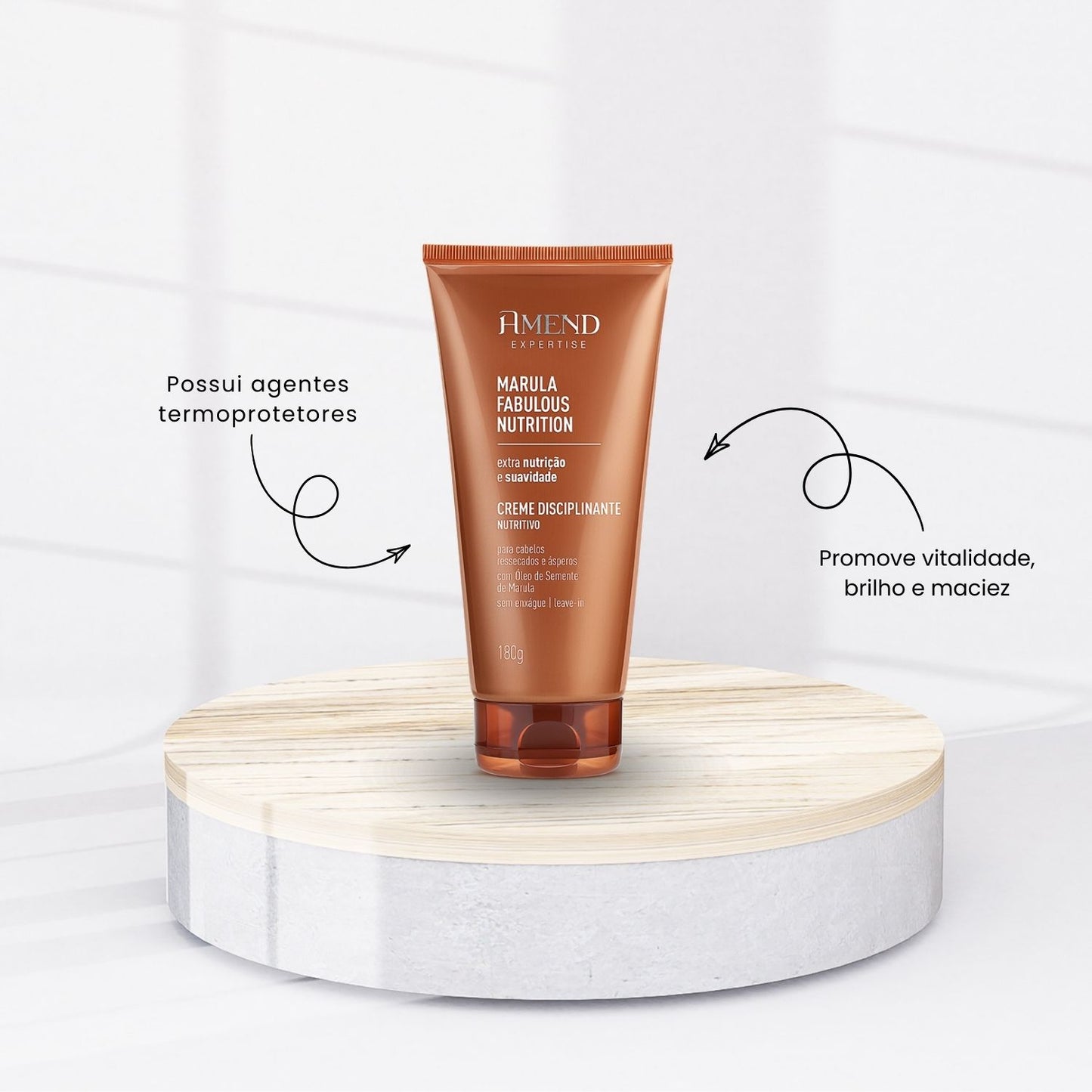Creme Disciplinante Amend Expertise Marula Nutrição 180 g