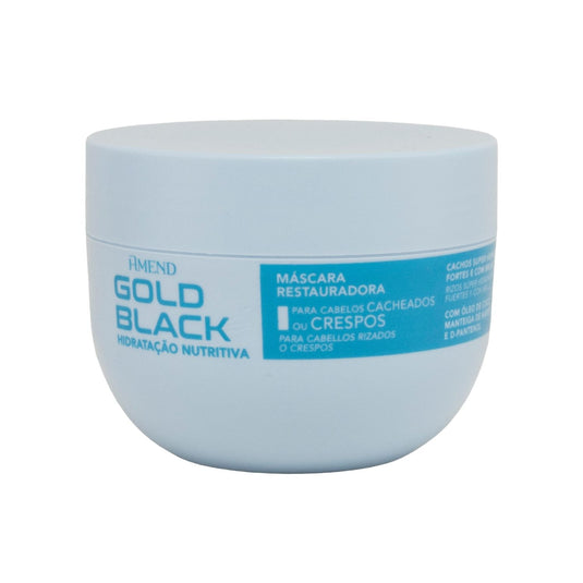 Máscara Hidratação Amend Gold Black Nutritiva Cachos 250 g