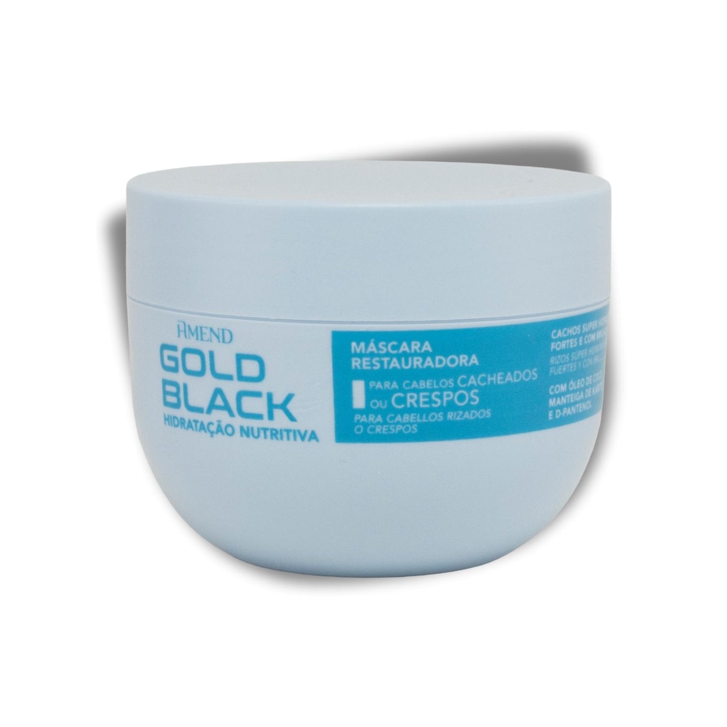 Máscara Hidratação Amend Gold Black Nutritiva Cachos 250 g