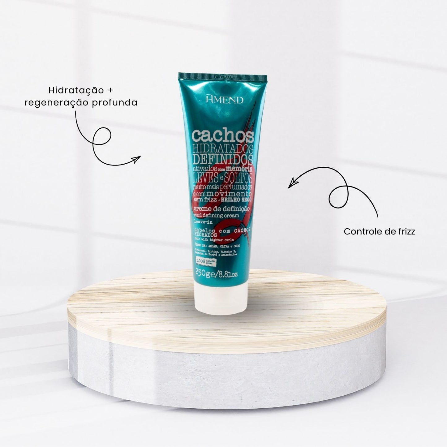 Leave-in Amend Cachos Definição Cabelos Cachos Fechados 250g