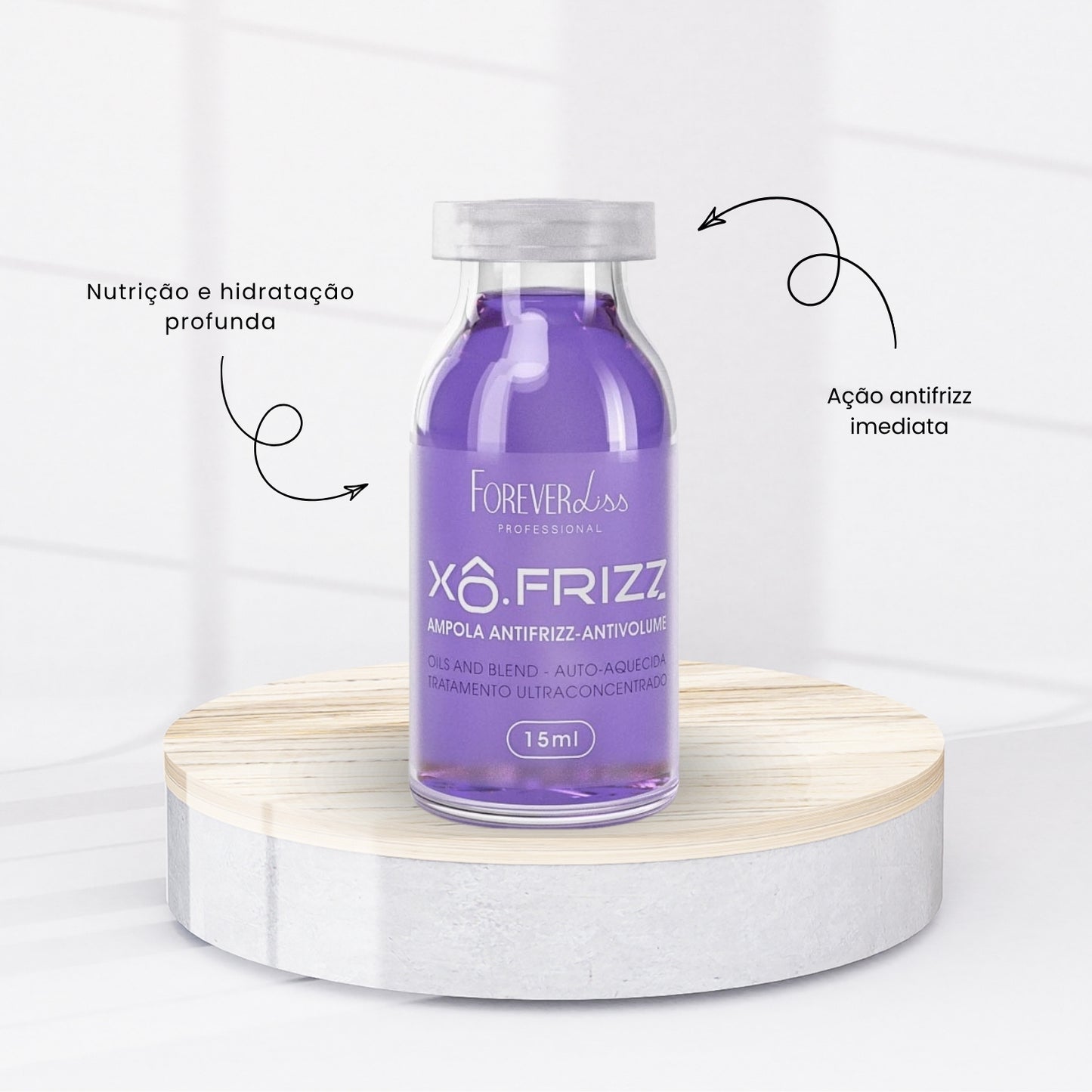 Ampola Forever Liss Xô Frizz Antifrizz 15 ml
