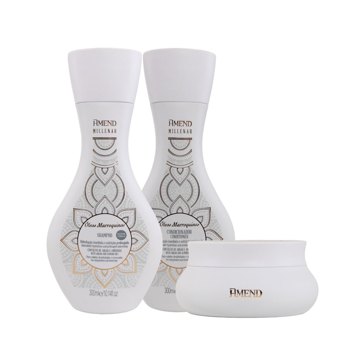 Kit Amend Oleos Marroquinos Shampoo Condicionador Mascara
