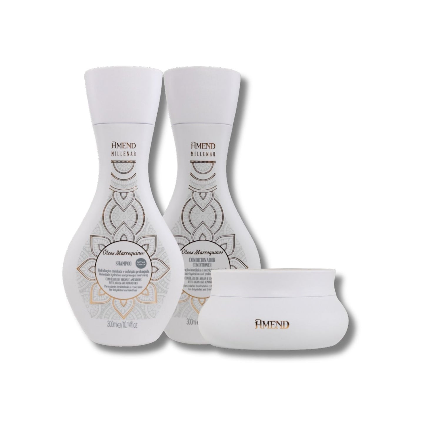 Kit Amend Oleos Marroquinos Shampoo Condicionador Mascara