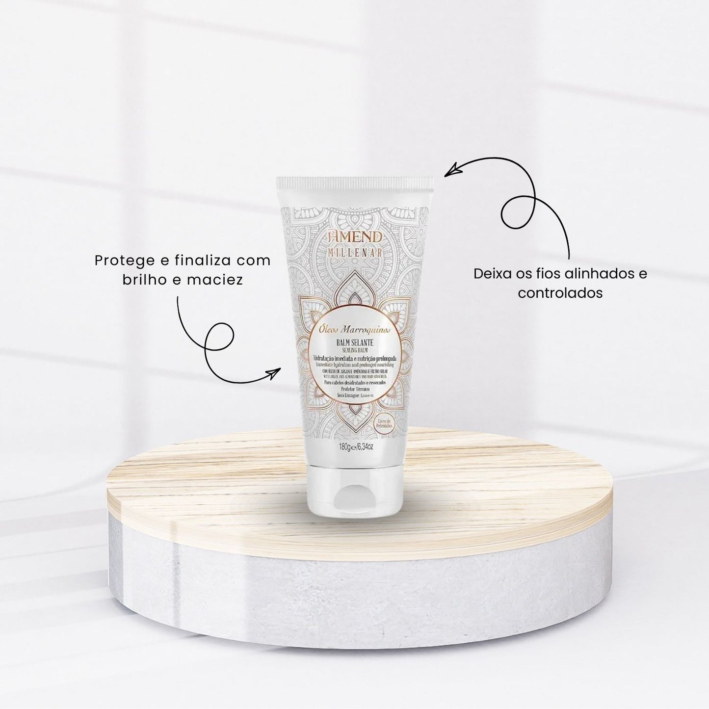 Kit Amend Oleos Marroquinos Shampoo Condicionador Mascara Leave-in