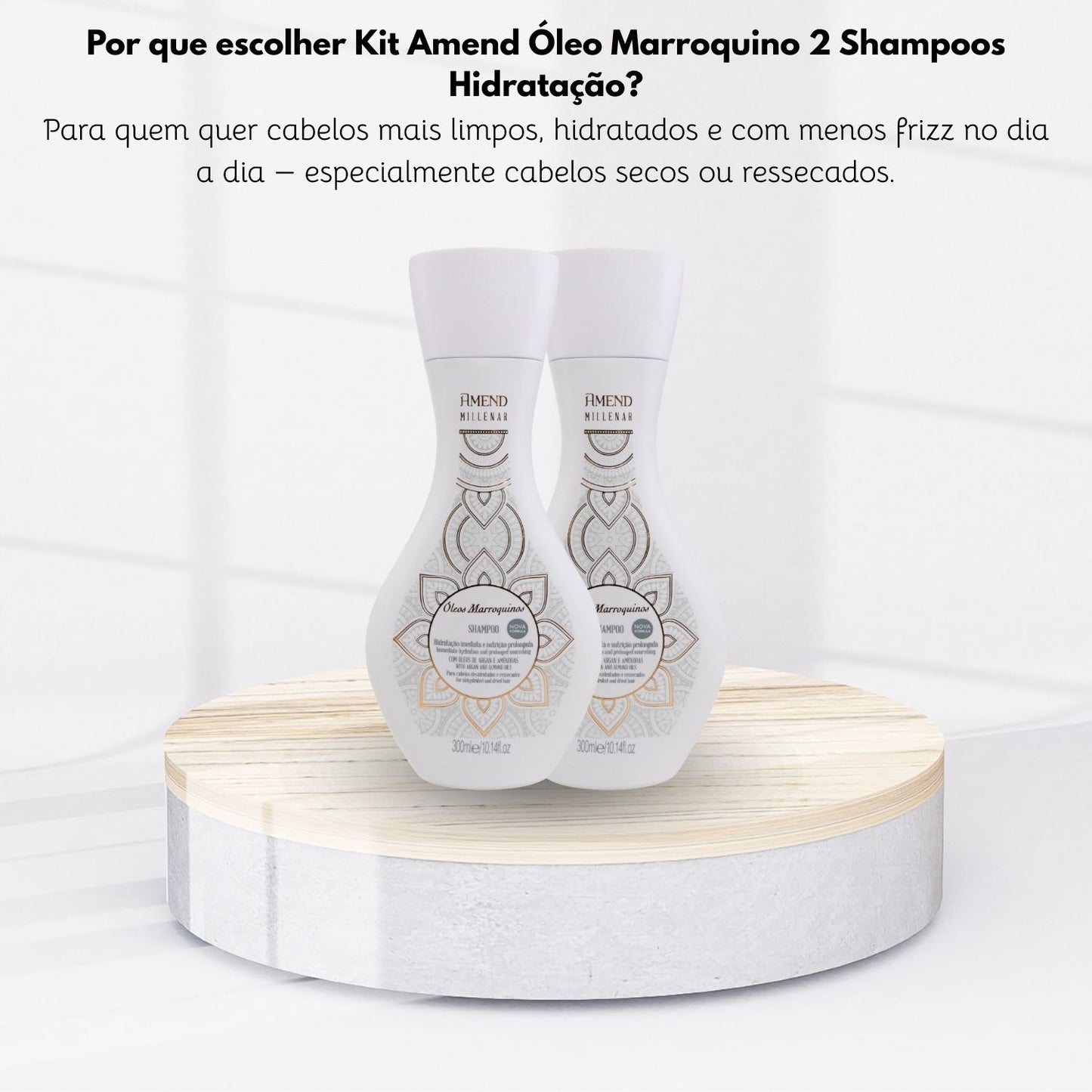Kit Amend Oleos Marroquinos Hidratação 2 Shampoo 300 ml