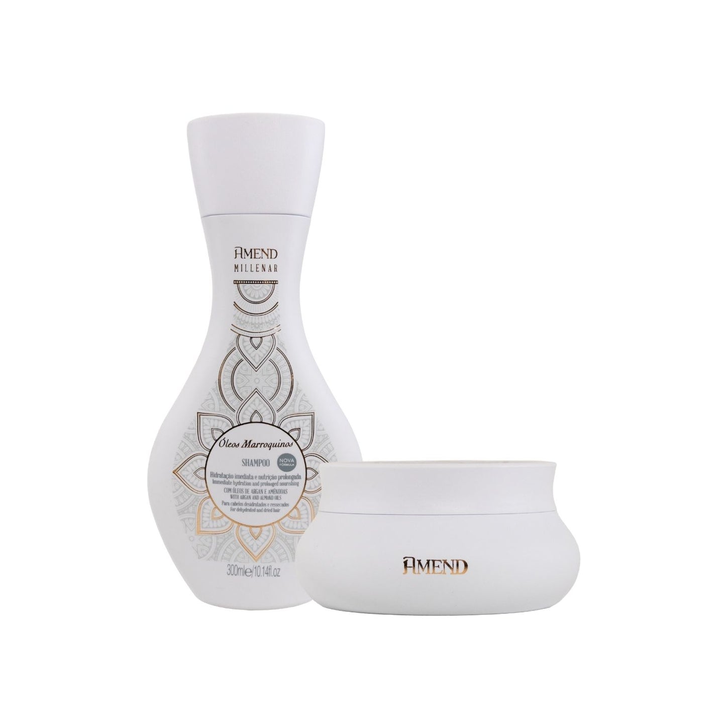 Kit Amend Oleos Marroquinos Hidratação Shampoo Mascara 300 ml
