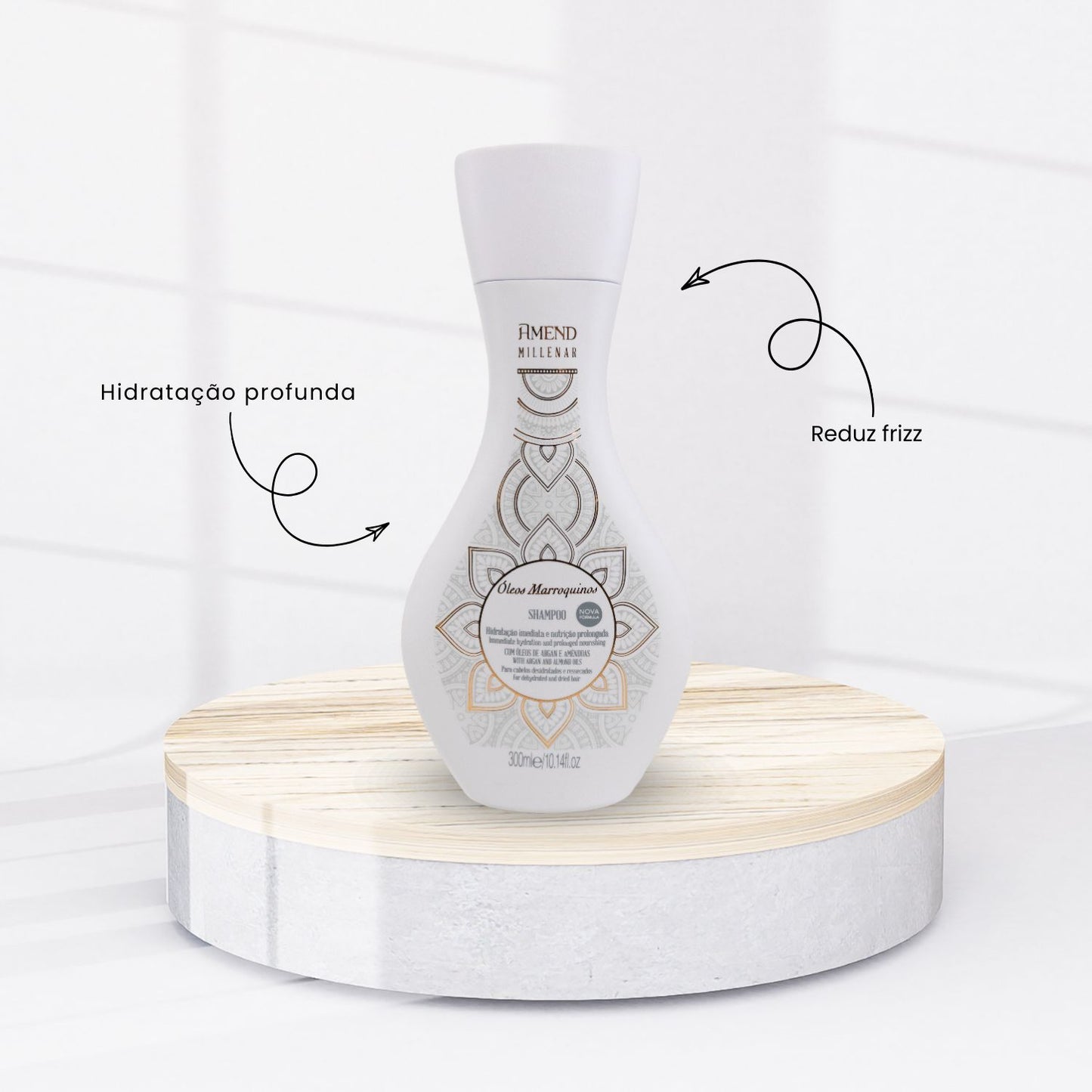 Kit Amend Oleos Marroquinos Shampoo Mascara Leave-in