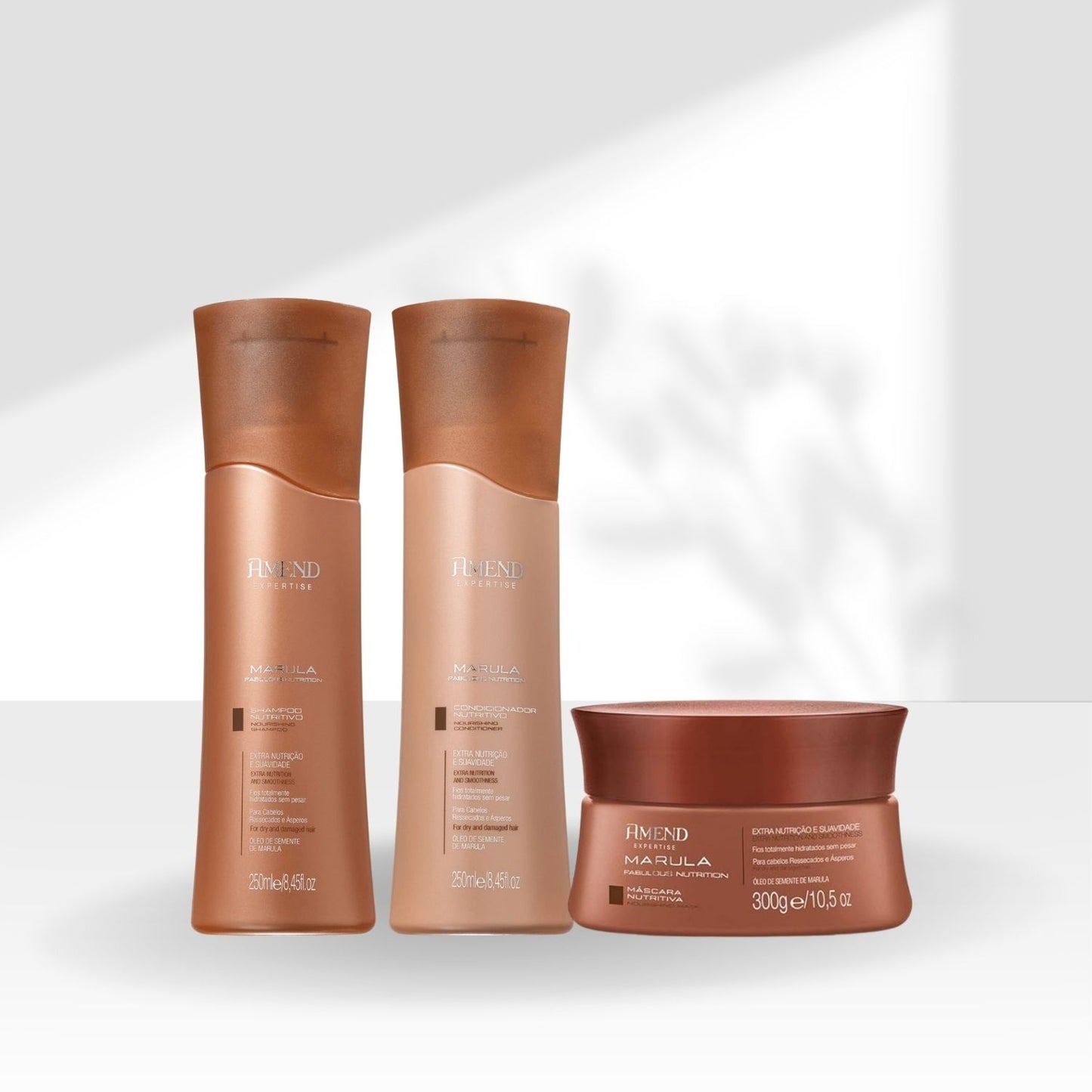 Kit Amend Marula Nutrition Shampoo Condicionador e Mascara