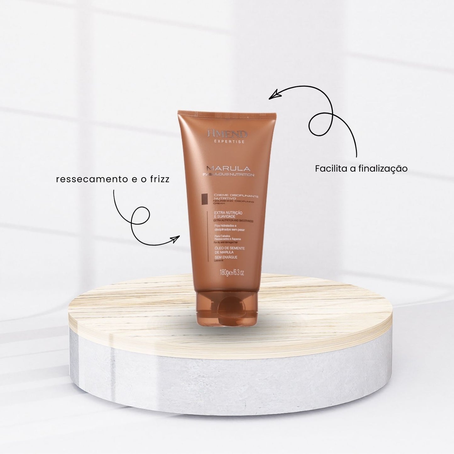 Kit Amend Marula Nutrition Shampoo Mascara e Leave-in