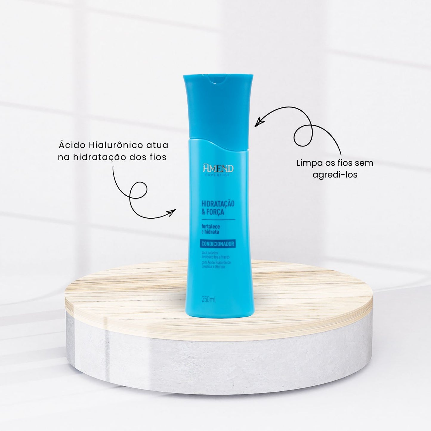 Kit Amend Hidratacao Forca Shampoo Condicionador Mascara