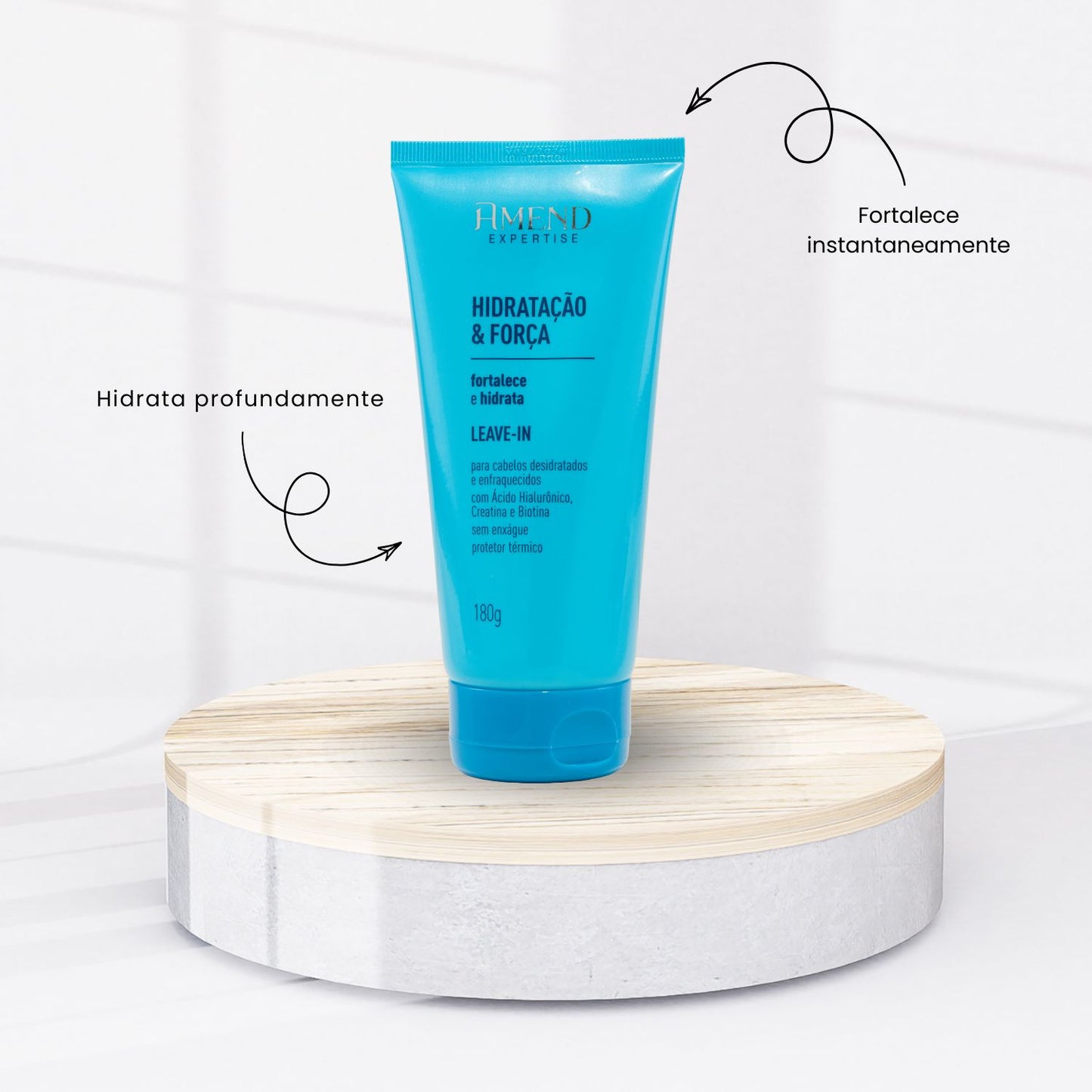 Kit Amend Hidratação Forca Shampoo Condicionador Mascara Leave-in