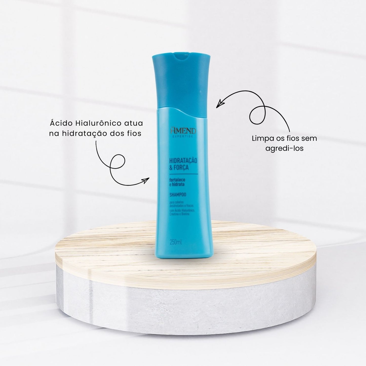 Kit Amend Hidratacao Forca Shampoo Mascara Leave-in