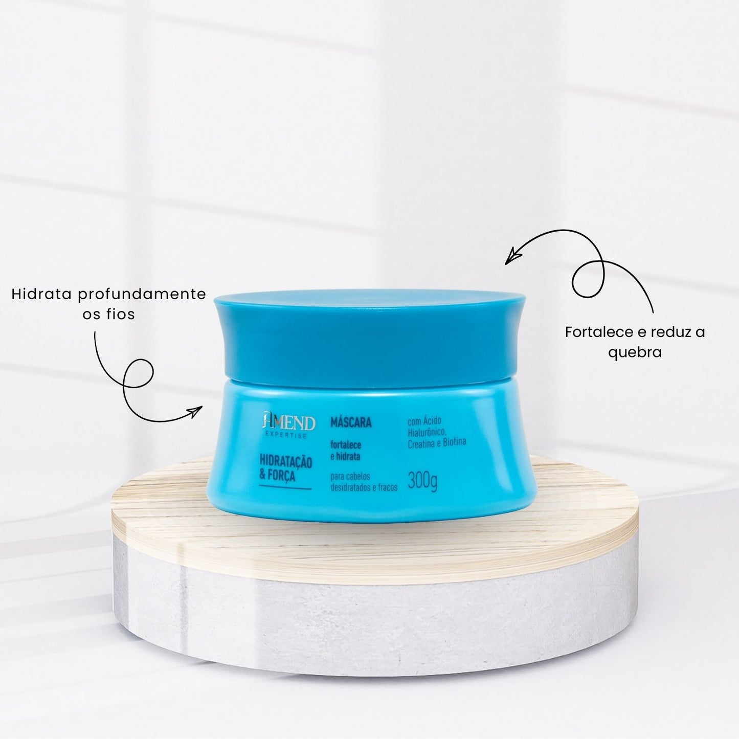 Kit Amend Hidratacao Forca Shampoo Mascara Leave-in