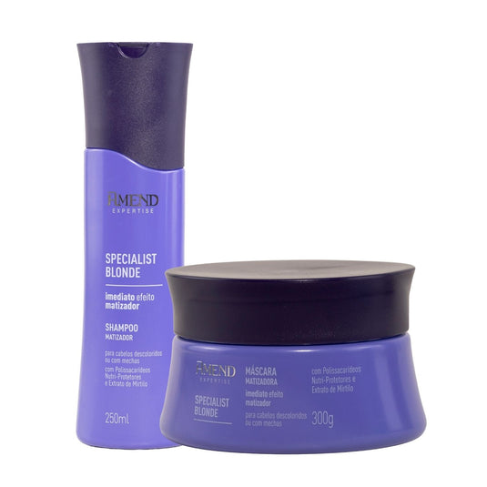 Kit Amend Specialist Blonde Matização Shampoo Mascara