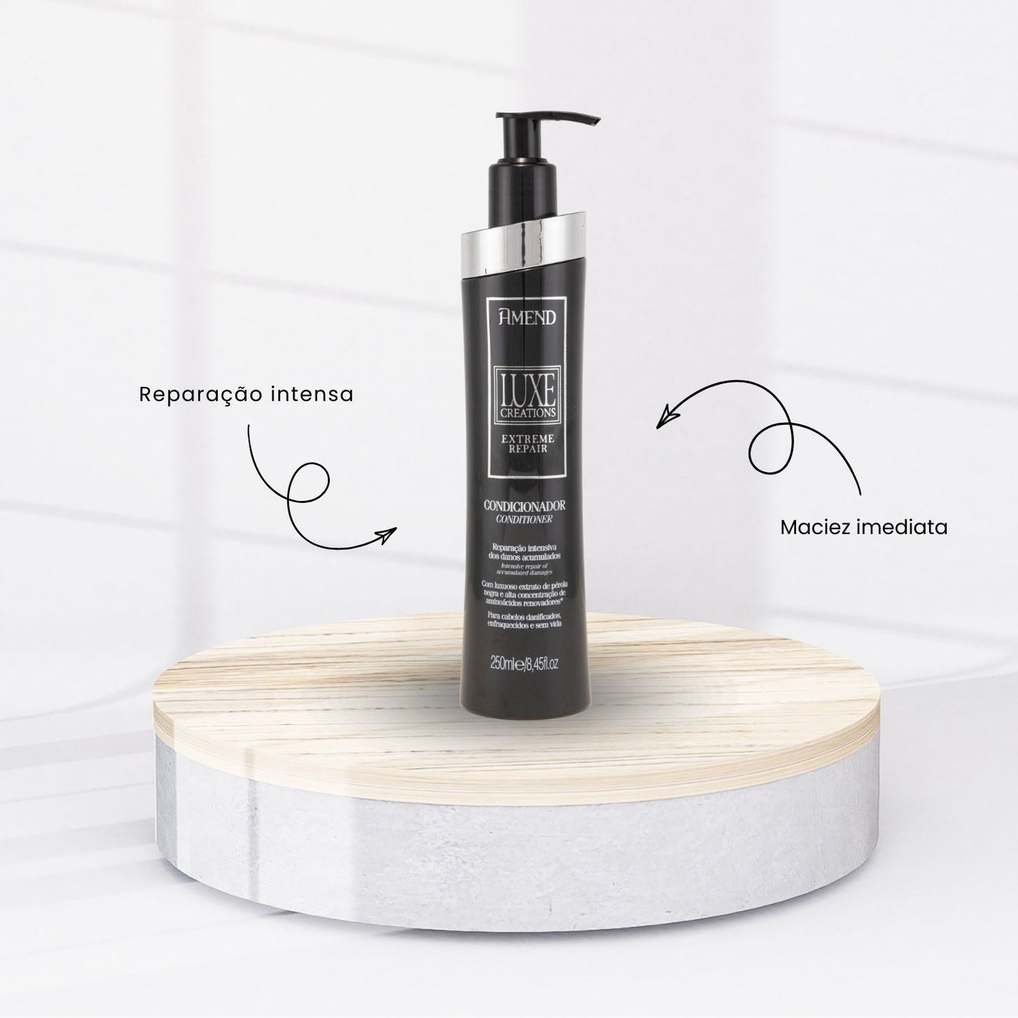 Kit Amend Luxe Creations Hidratação Shampoo Condicionador 250 ml