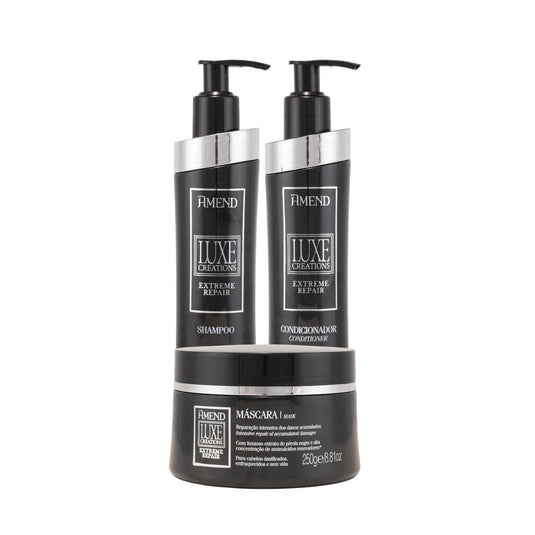 Kit Shampoo Condicionador Mascara Amend Luxe Creations