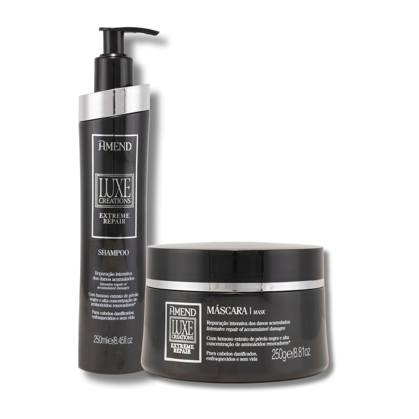 Kit Shampoo Mascara Amend Luxe Creations Hidratação