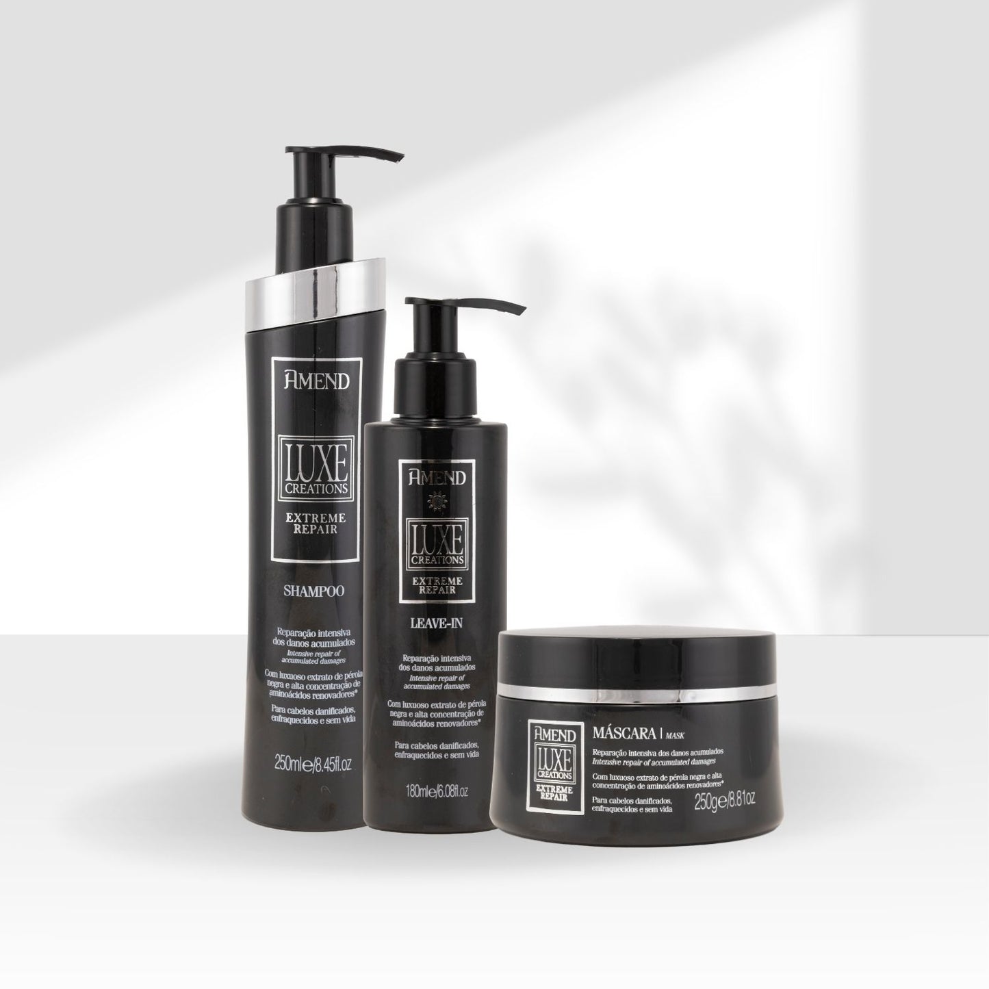 Kit Amend Luxe Creations Shampoo Mascara Leave-in