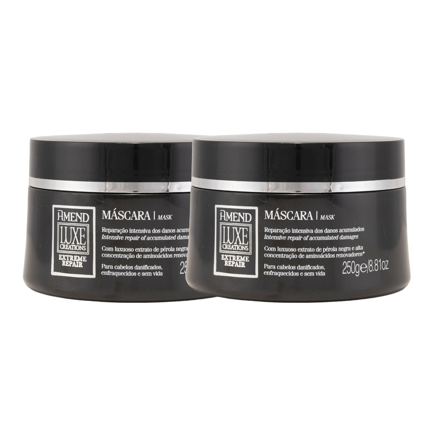 Kit Amend Luxe Creations Hidratação 2 Mascaras 250 g