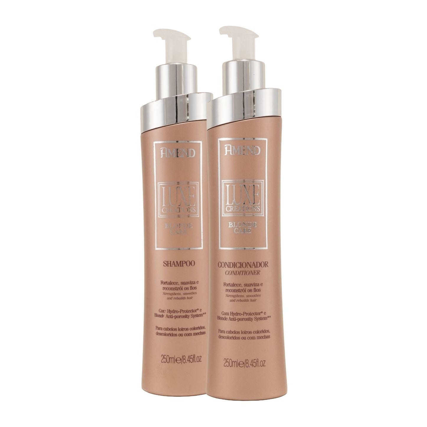 Kit Amend Luxe Creations Blonde Care Shampoo Condicionador 250 ml