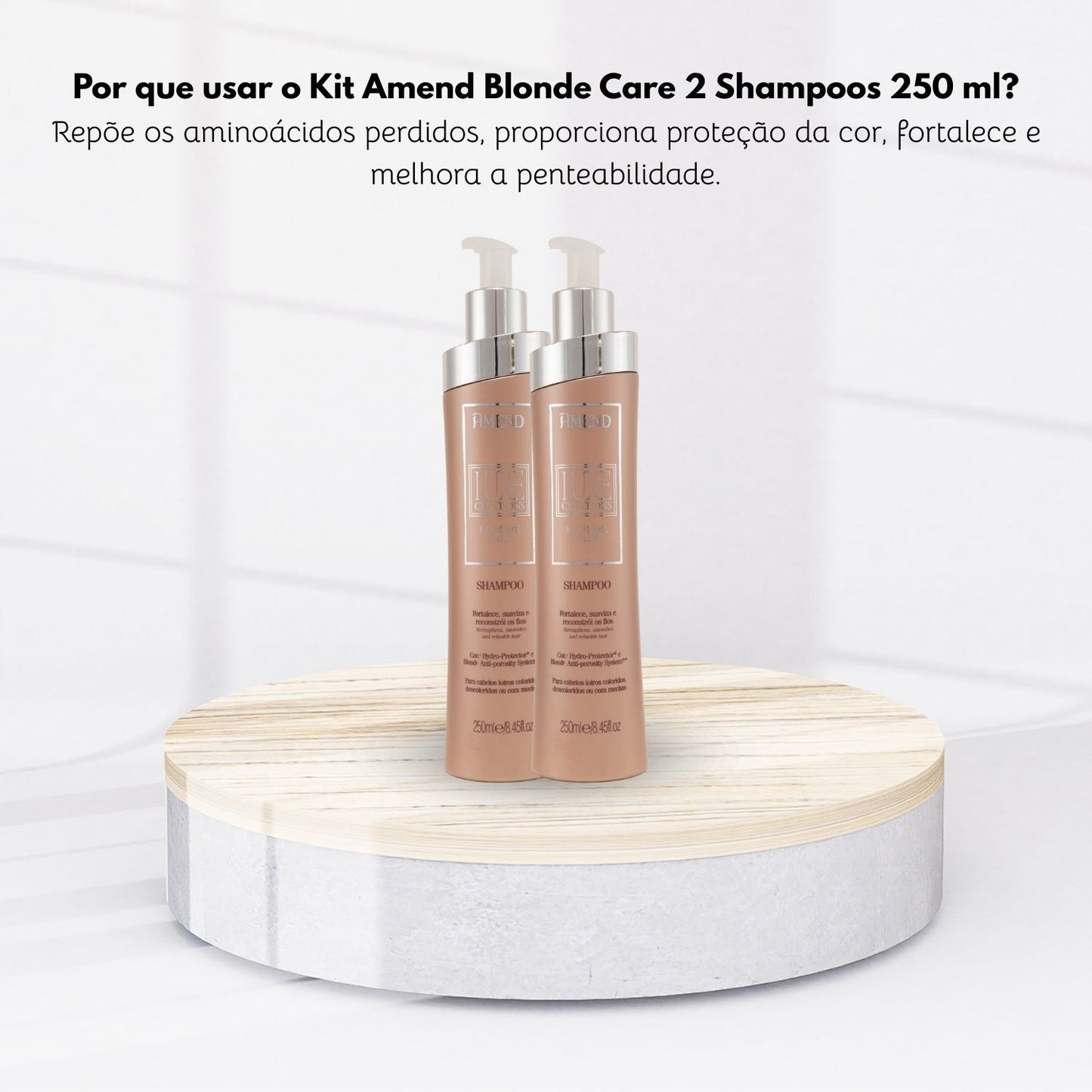 Kit Amend Luxe Creations Blonde Care 2 Shampoo 250 ml