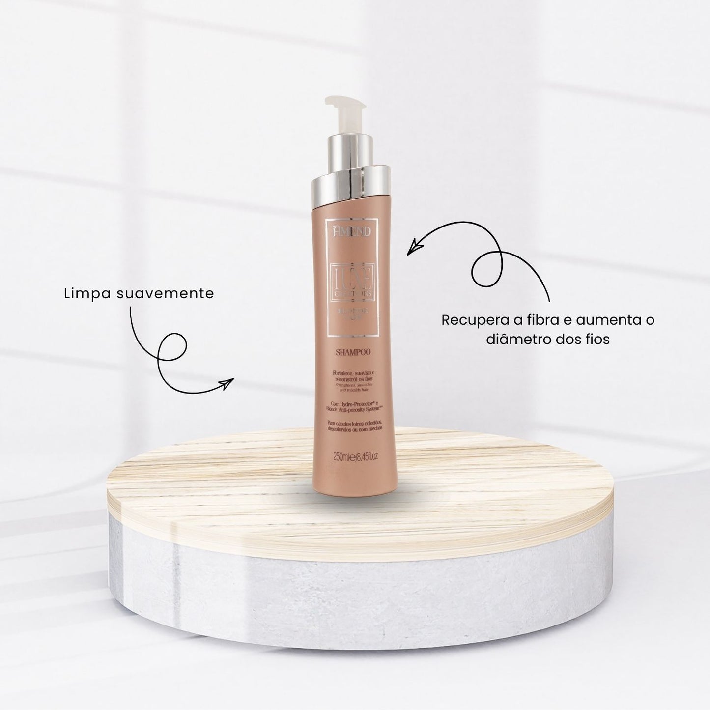 Kit Shampoo Mascara Leave-in Amend Luxe Creations Blonde Care