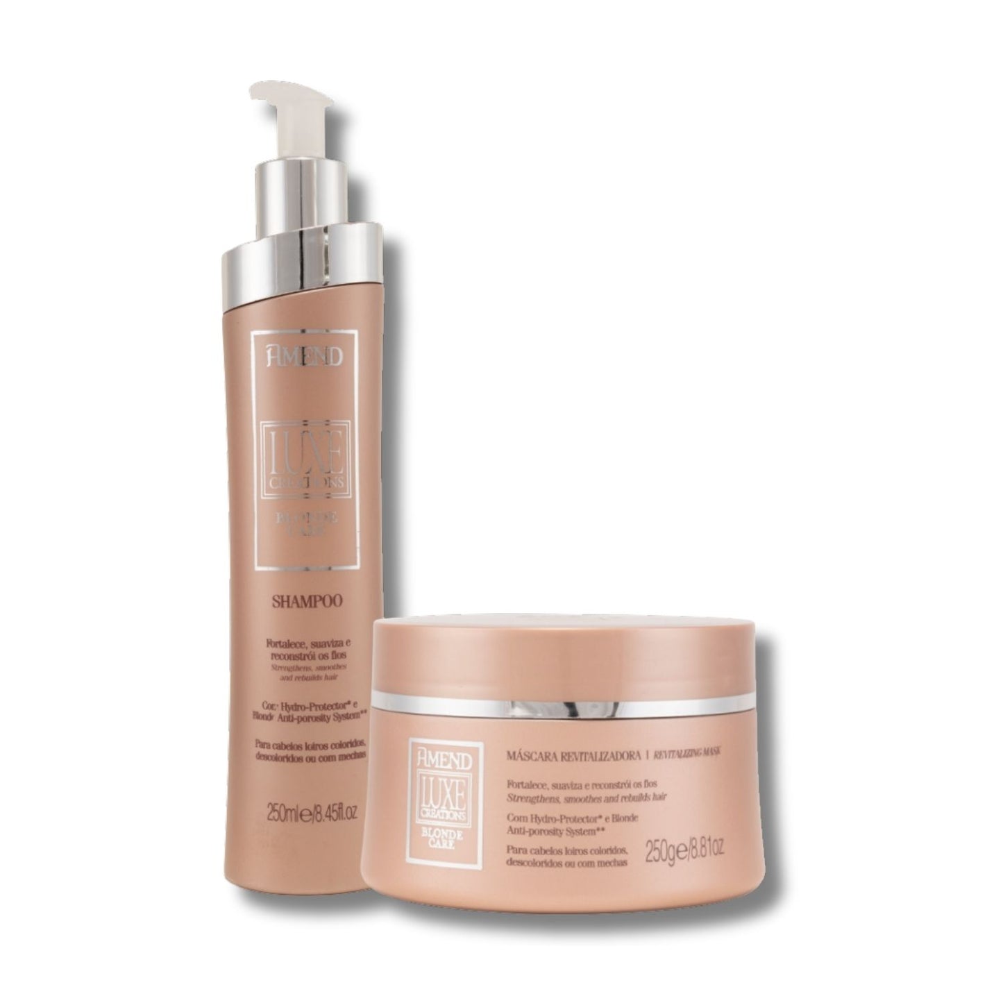 Kit Amend Luxe Creations Blonde Care Shampoo Mascara 250 ml
