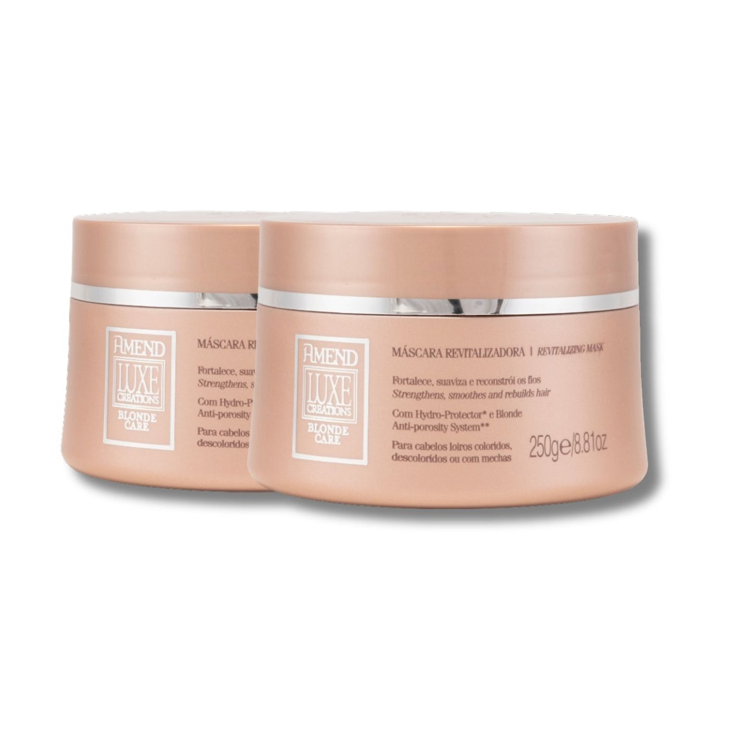 Kit Amend Luxe Creations Blonde Care 2 Mascaras 250 g