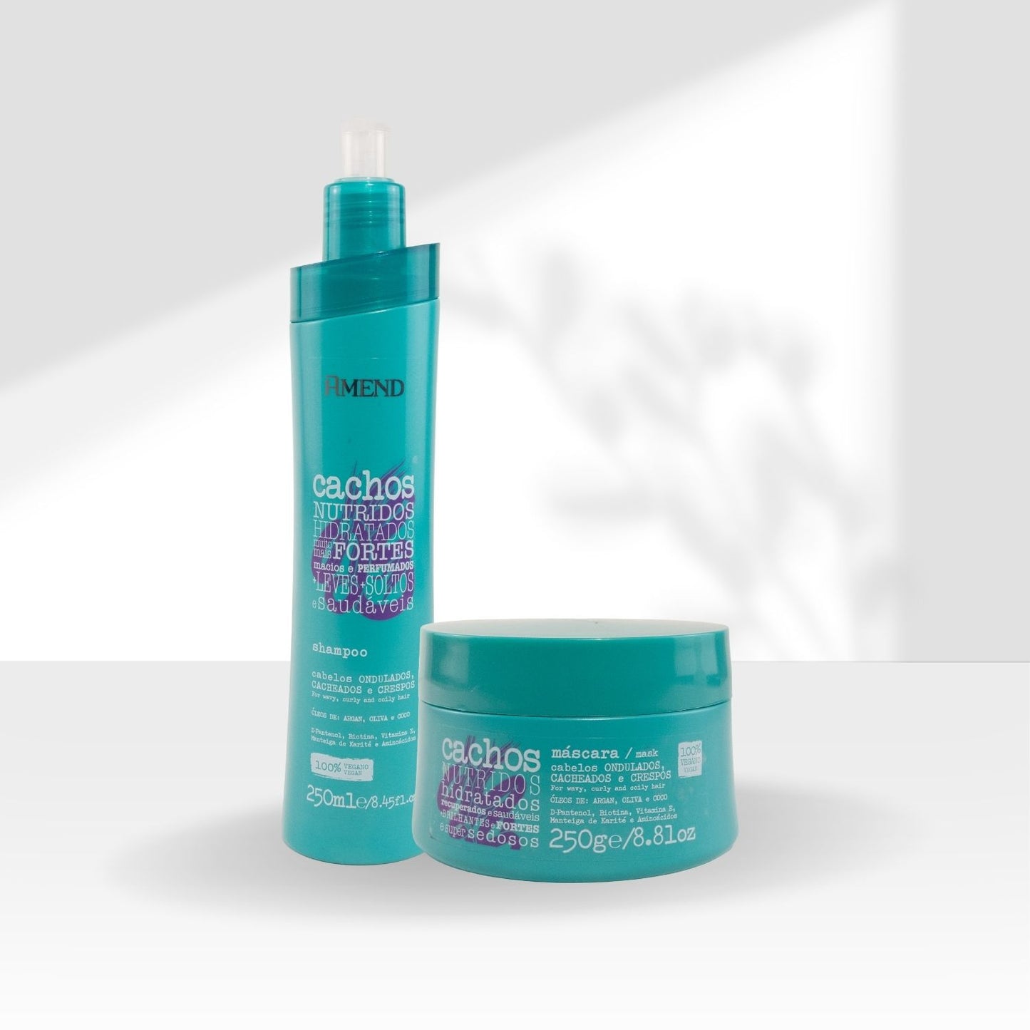 Kit Amend Cachos Nutridos Shampoo Mascara 250 ml