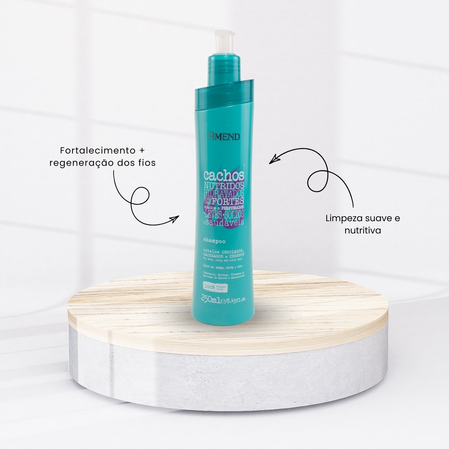Kit Amend Cachos Nutridos Shampoo Mascara Leave-in