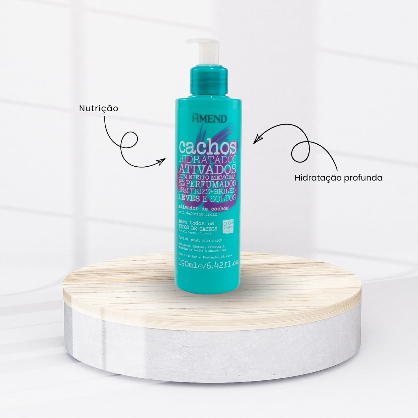 Kit Amend Cachos Nutridos Shampoo Mascara Leave-in