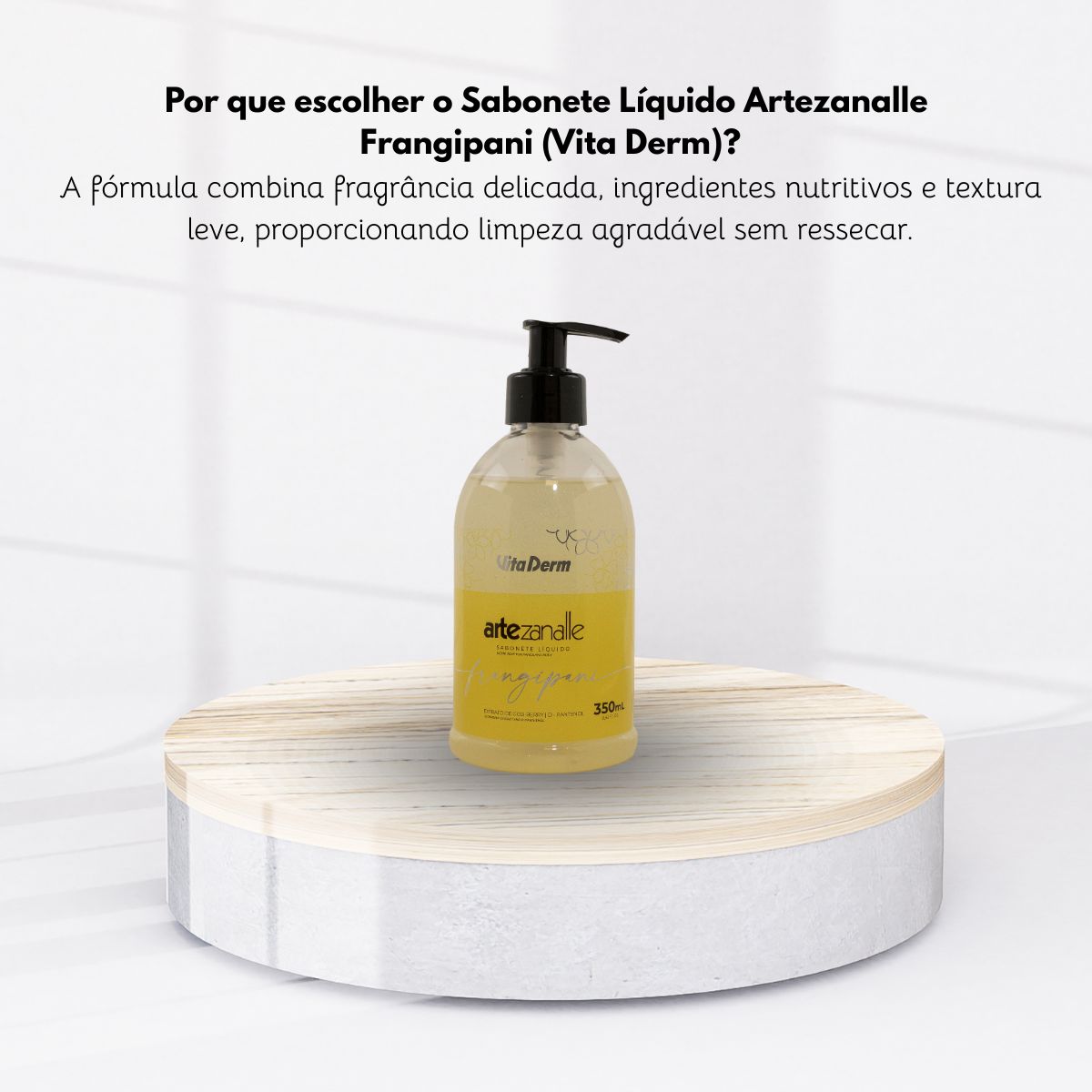 Sabonete Líquido Vita Derm Frangipani Hidratação Suave 350ml