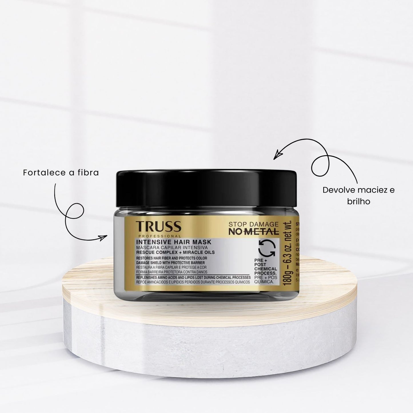 Mascara Truss Intensiv Mask No Metal Reconstrução 180 g