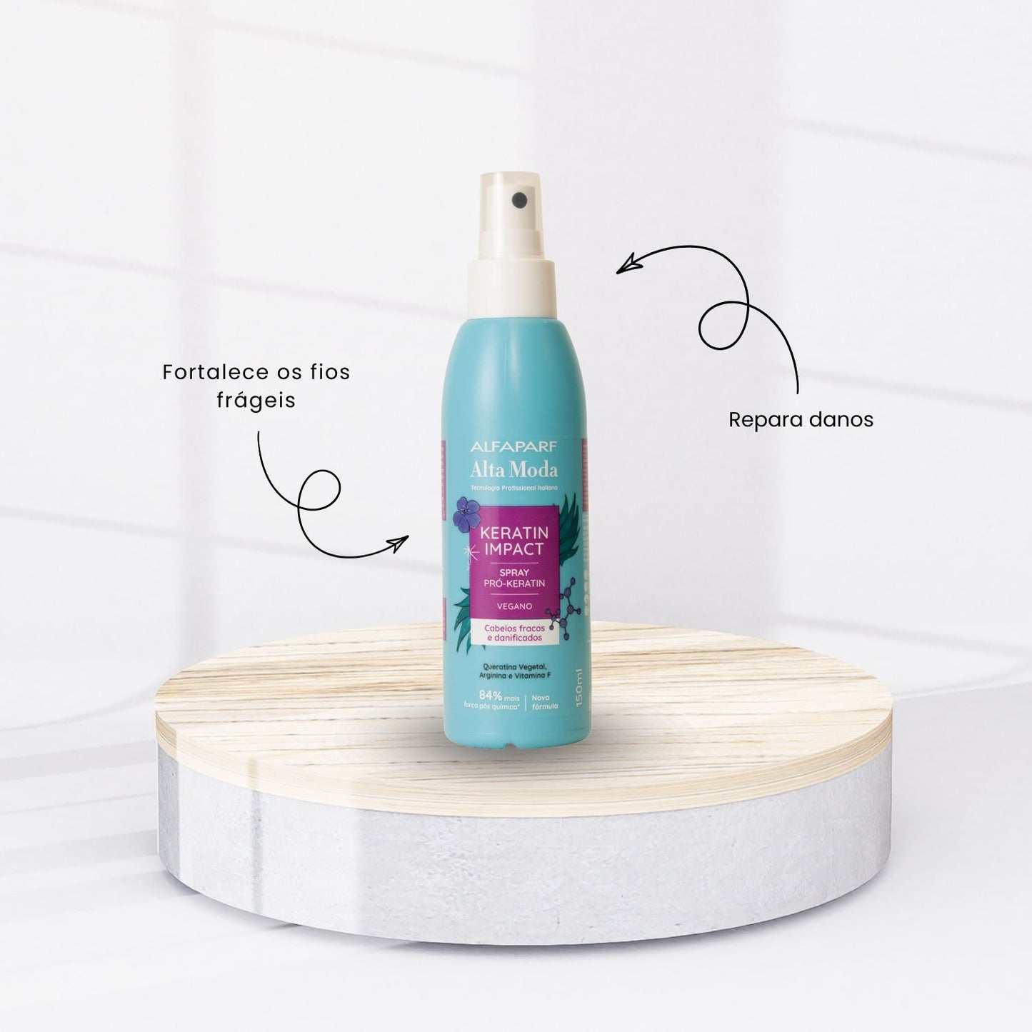 Queratina Alfaparf Alta Moda Keratin Impact Cabelos Danificados 150 ml