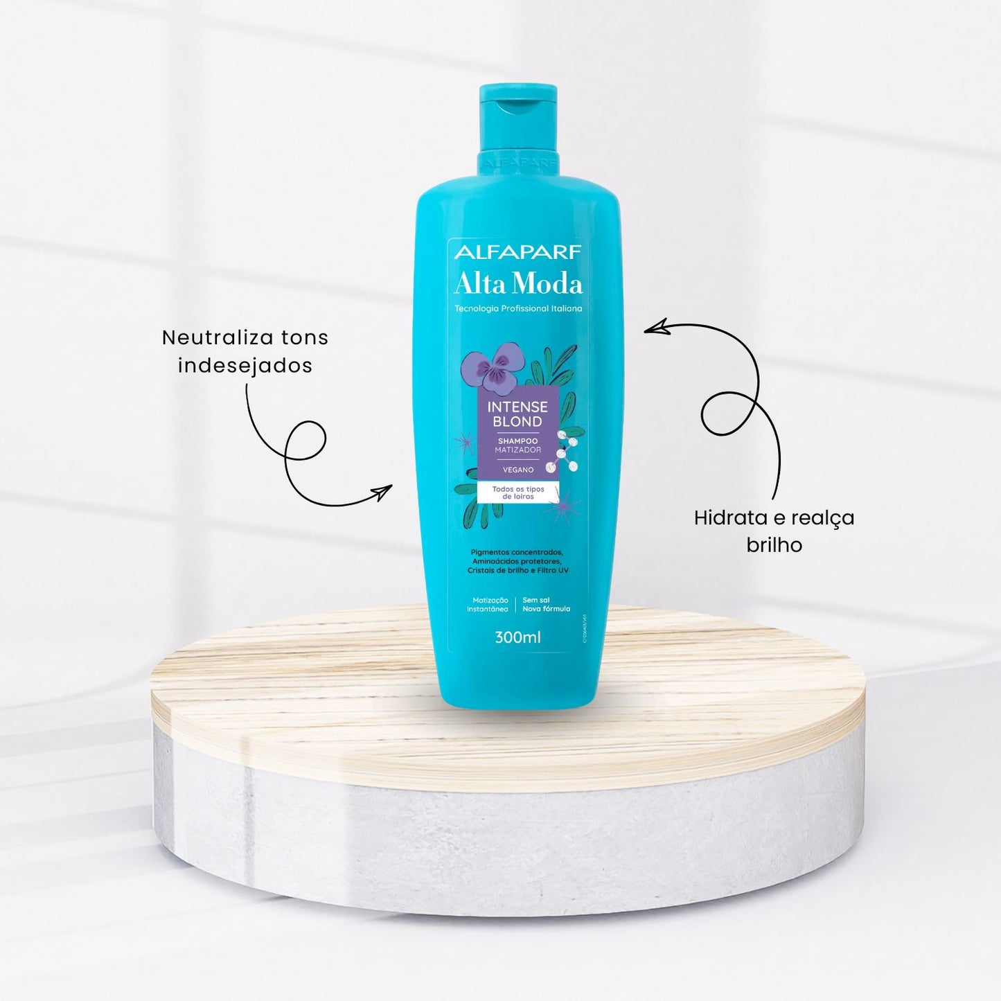 Shampoo Alfaparf Alta Moda Intense Blond Loiros Descoloridos 300 ml