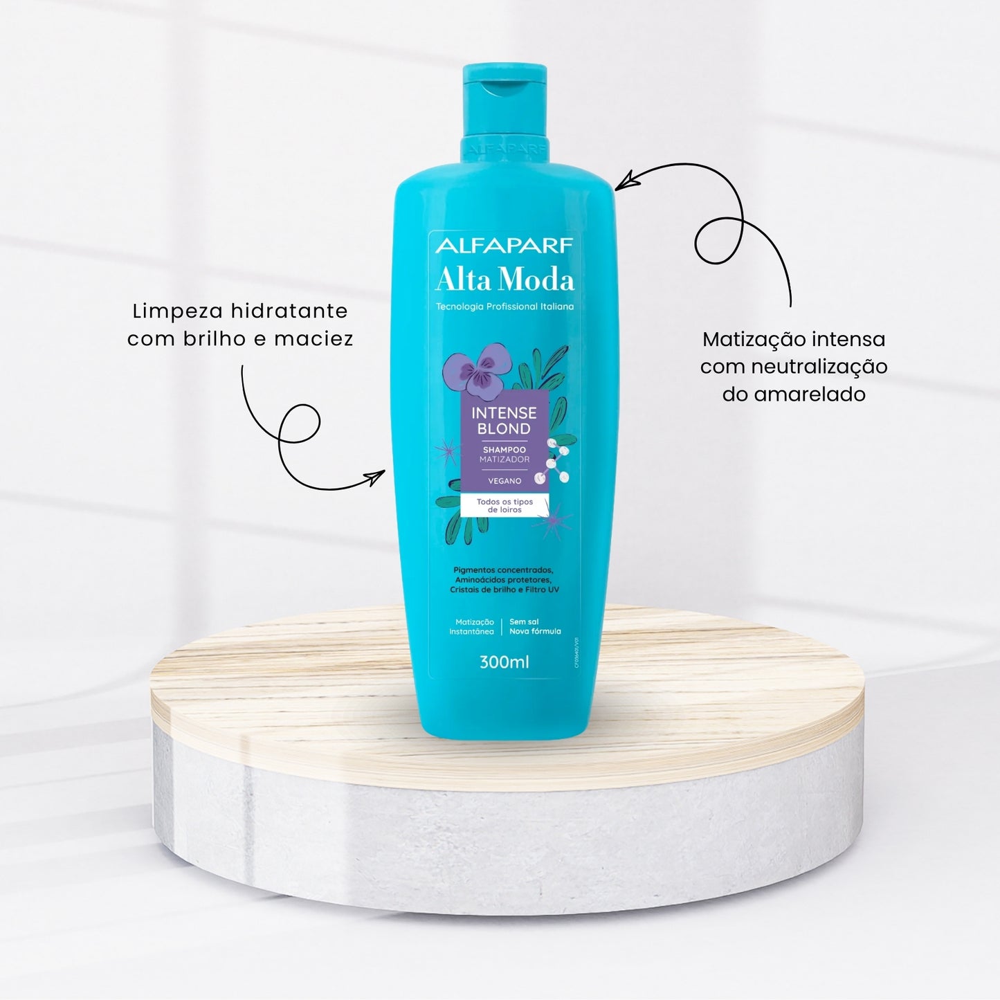 Shampoo Alfaparf Alta Moda Intense Blond Loiros Descoloridos 300 ml