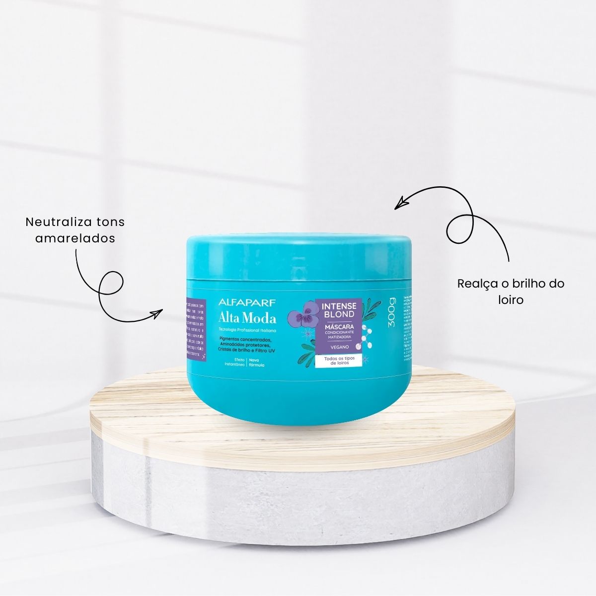 Mascara Alfaparf Alta Moda Intense Blond Loiros Descoloridos 300 g