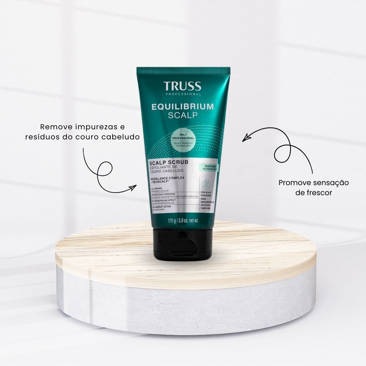 Esfoliante Couro Cabeludo Truss Equilibrium Scalp Oleosidade 170 g