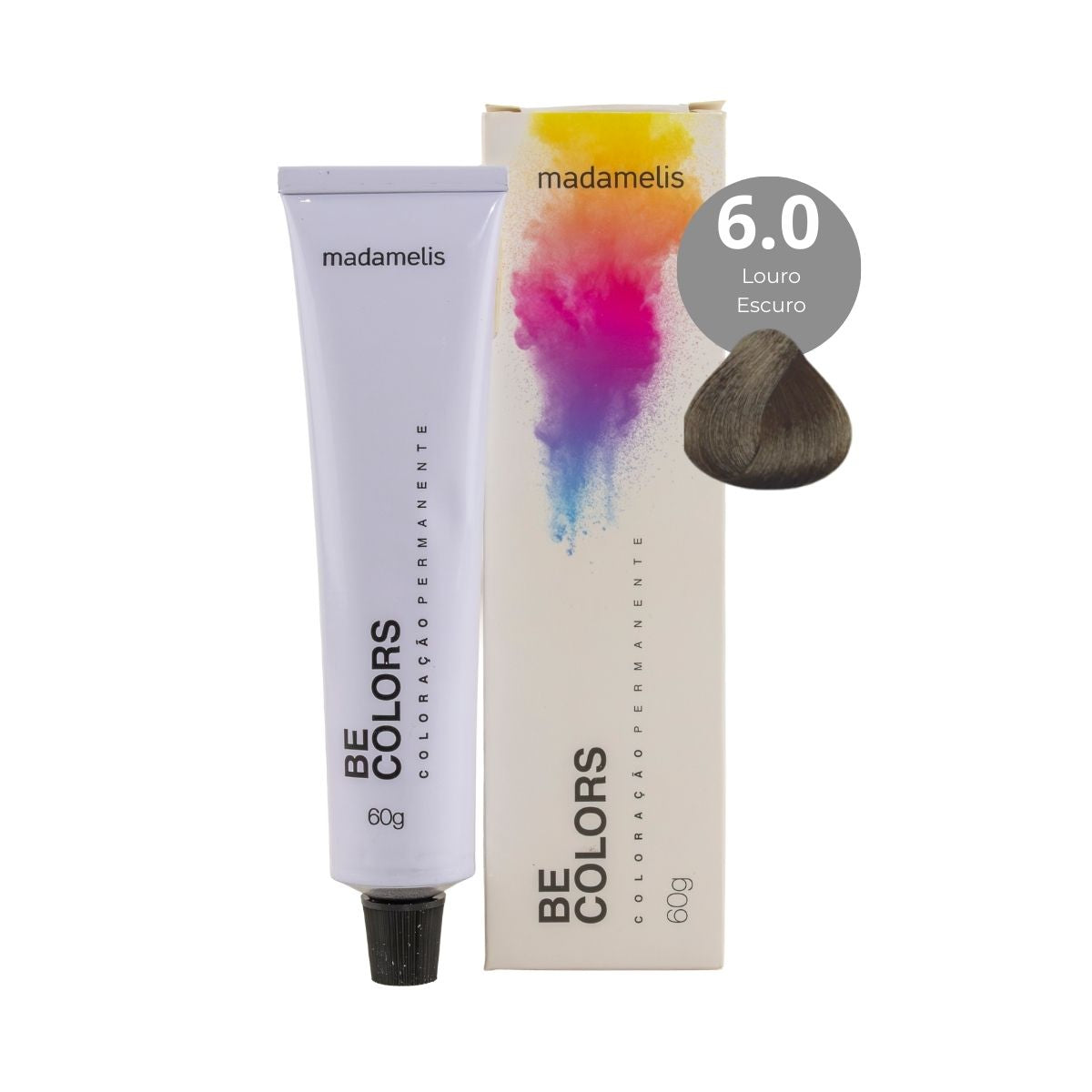Coloração Madamelis Be Colors Louro Escuro 6.0 60 g