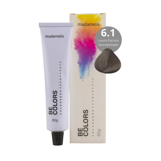 Coloração Madamelis Be Colors Louro Escuro Acinzentado 6.1 60 g