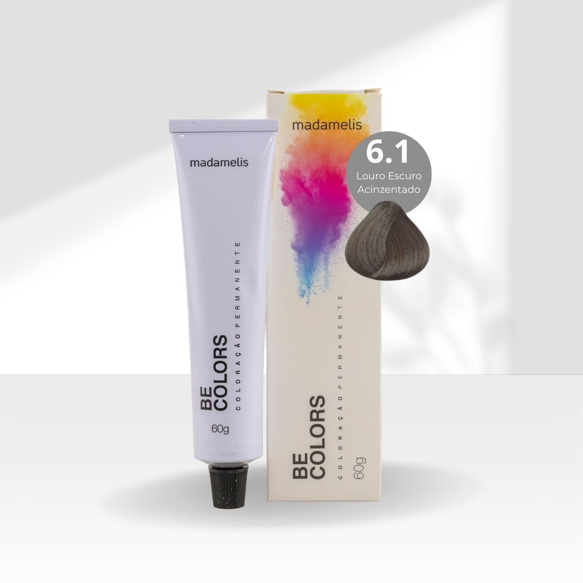 Coloração Madamelis Be Colors Louro Escuro Acinzentado 6.1 60 g