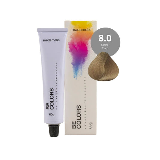 Coloração Madamelis Be Colors Louro Claro 8.0 60 g