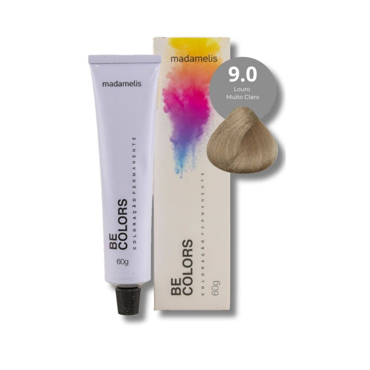 Coloração Madamelis Be Colors Louro Muito Claro 9.0 60 g