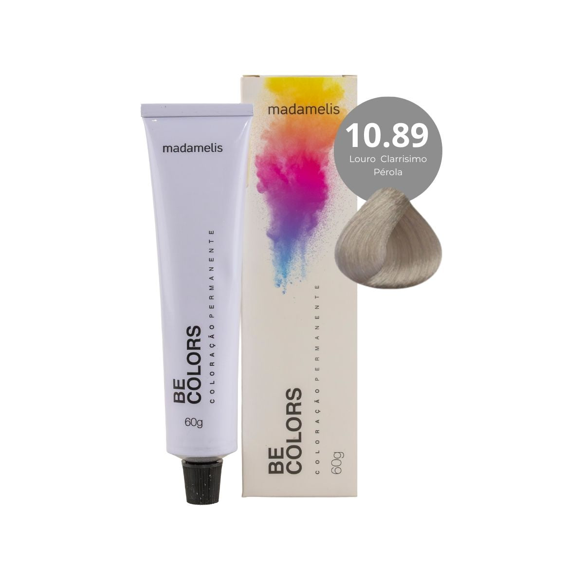 Coloração Madamelis Be Colors Louro Claríssimo 10.89 60 g