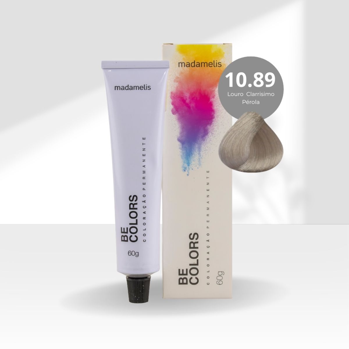 Coloração Madamelis Be Colors Louro Claríssimo 10.89 60 g