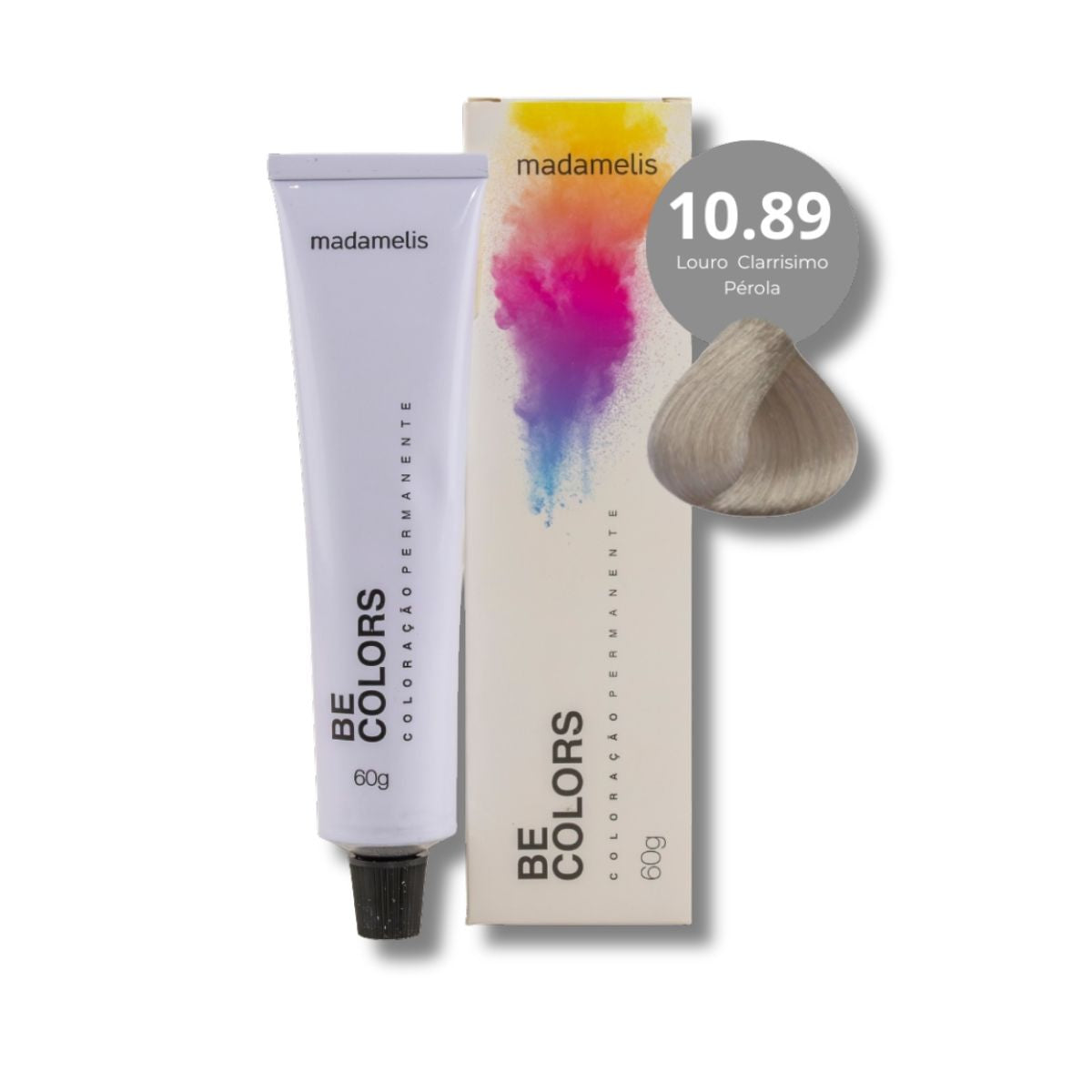 Coloração Madamelis Be Colors Louro Claríssimo 10.89 60 g